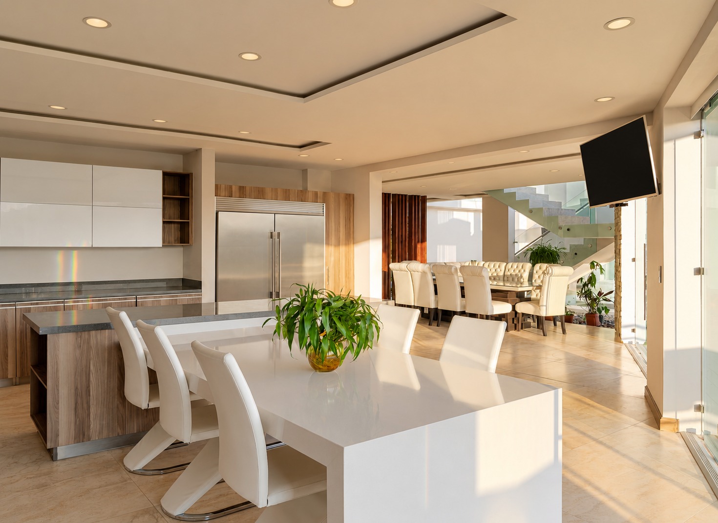 Sala, comedor y cocina — Miradora King Villa