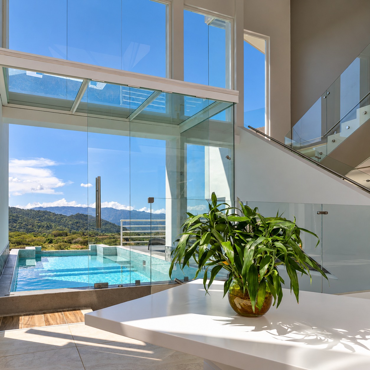 Sala, comedor y cocina — Miradora King Villa