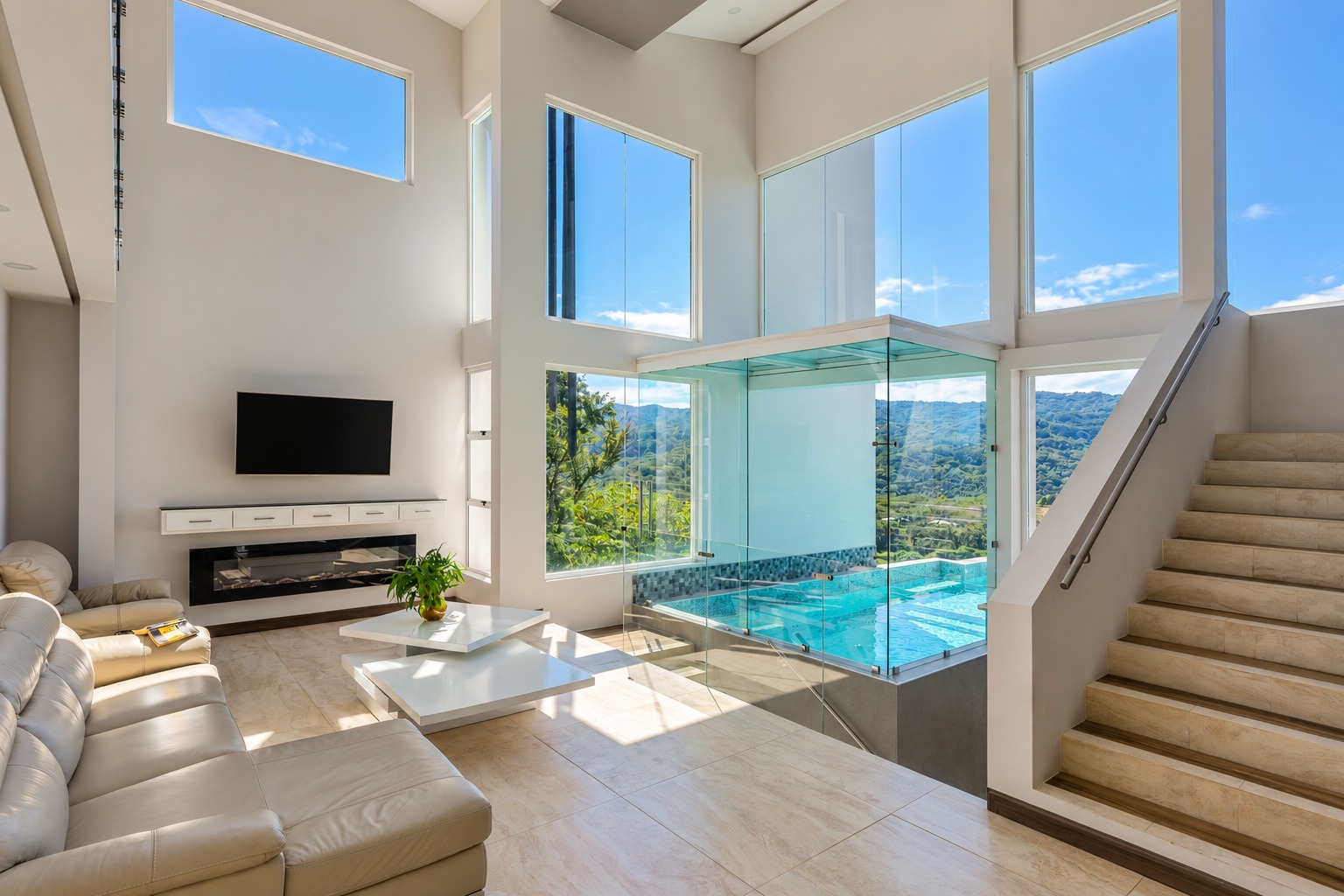 Sala, comedor y cocina — Miradora King Villa